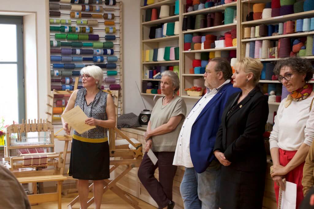 Inauguration Ecole de tissage Chinon