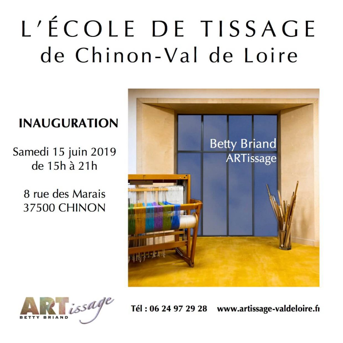 Inauguration Ecole de tissage Chinon